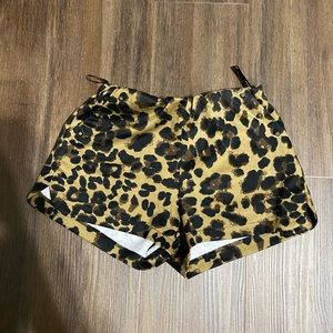 Leopard print shorts